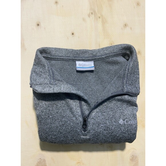 Columbia Other - Columbia Men’s Medium Gray Quarter Zip Sweater Weather Fleece Pullover Jacket